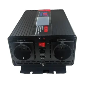 Convertisseur pur sinus 1000W 12V vers 230V ABE France avec écran LCD et télécommande