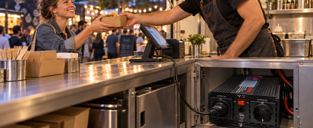 Quelle puissance de convertisseur pour un food truck ? Le guide pro (12V/24V → 230V)