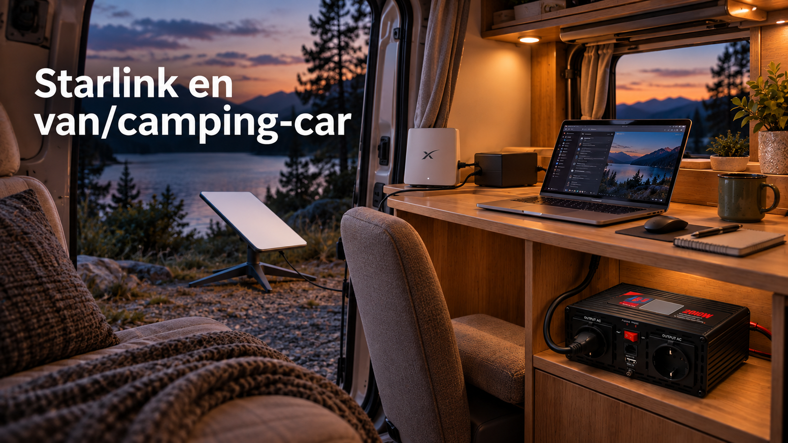 Alimenter Starlink en camping-car ou van : convertisseur 12V 230V ou adaptateur DC ?